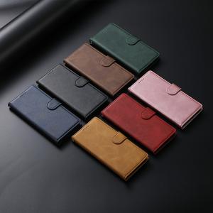 Étui portefeuille à rabat en cuir PU effet cuir de veau classique avec porte-cartes pour iPhone 17 Pro Max, 17 Air, 16, 15 - Product Image 4