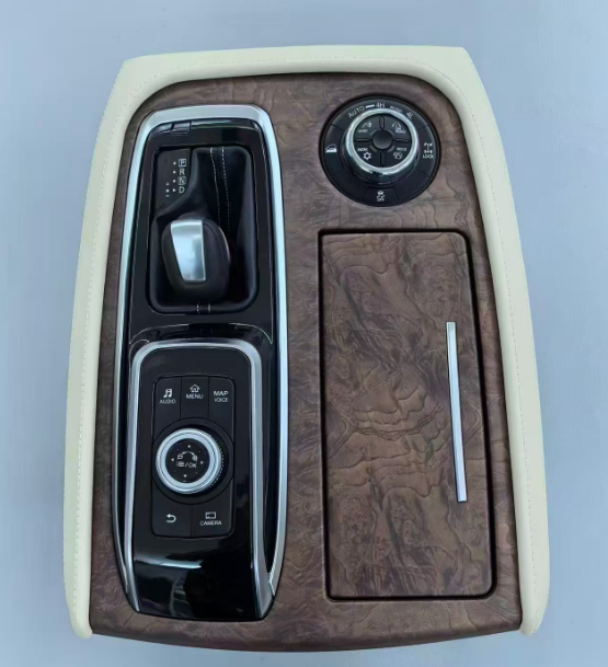 Upgrade Walnut Grain Trim Center Console Gear Panel for Patrol Y62 Old-to-New Interior