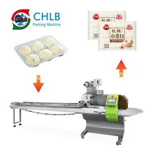 Automatic Food With Tray Horizontal Packing Machine Frozen Food Tray Packing Machine Dumpling Tray Packing Machine