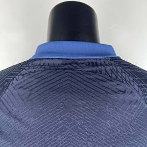 <span class=keywords><strong>Camiseta</strong></span> de fútbol de manga corta de punto a rayas de malla, <span class=keywords><strong>camiseta</strong></span> de fútbol de punto de ganchillo, ropa de entrenamiento para fútbol - Product Image 6