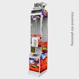 Máquina de Grúa Miniatura para un Jugador, Personalizable, ODM, OEM, Diseño en Acrílico, Metal y Plástico, Operada con Monedas, Juego para Ganar Dinero Fácilmente - Product Image 1