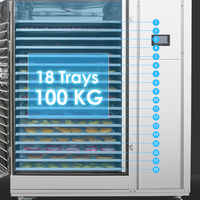 Machine de séchage de bœuf séché AIM 100KG, pompe à chaleur, déshydrateur commercial en acier inoxydable