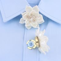 Kancing Manset Hias Baju Model Bunga Berbahan Kuningan Ramah Lingkungan dengan Aksen Rhinestone, Grosir