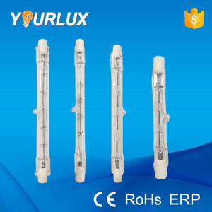 Doble extremo <span class=keywords><strong>120V</strong></span> 220V 230V 100W 150W <span class=keywords><strong>300W</strong></span> 400W 500W 1000W halógeno de cuarzo R7S 78mm J118 lámpara de tungsteno 2700K blanco cálido - Product Image 3