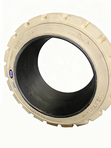 ยางรถยกแบบตันใหม่ 16*7*10 1/2 406x178x266 ขอบเหล็กแบบกดติด รับน้ำหนักได้ 2500 กก. สำหรับร้านอาหารและโรงแรม - Product Image 2