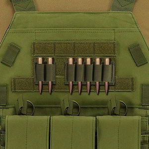 Estuche elástico para bandolera de bala táctica de 2/5 rondas y soporte para Cartucho de munición Compatible con MOLLE para. 38/<span class=keywords><strong>9mm</strong></span> .357 - Product Image 5
