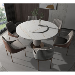 अनुकूलित संगमरमर के रूप में पत्थर के स्लैब गोल डाइनिंग टेबल दीवार बेसमेंट बाहरी लिविंग रूम बेडरूम लॉन्ड्री हॉल - Product Image 2