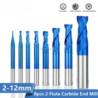 Fraise à 4 dents en carbure de tungstène pour usinage CNC de pièces métalliques en acier, profilage de précision, fraisage de rainures, angle de hélice 45°