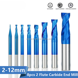 Fraise à 4 dents en carbure de tungstène pour usinage CNC de pièces métalliques en acier, profilage de précision, fraisage de rainures, angle de hélice 45° - Product Image 3