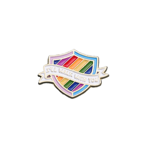 เข็มกลัดโลหะรูปตัว<span class=keywords><strong>การ์ตูน</strong></span>สีรุ้งสลักรูป<span class=keywords><strong>โล่</strong></span>สำหรับวันคริสต์มาสทำสีทีวีและภาพยนตร์ - Product Image 1