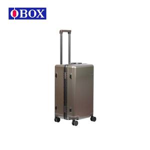 Valise à roulettes Obox avec cadre en aluminium, 20, 24, 26 pouces, avec serrure à combinaison, poignée télescopique, 4 roues, couleur unie, chariot à bagages - Product Image 3