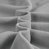 Tissu de doublure pour sous-vêtements thermiques et vêtements de sport, micro-polaire 220 GSM, tricot polyester brossé double face anti-boulochage