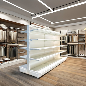 Aanpasbare Heavy-Duty Supermarkt <span class=keywords><strong>Rack</strong></span> Voor Winkel <span class=keywords><strong>Display</strong></span> Metallic Kruidenierswinkel Gondel Fabriek Prijs Voor Supermarkt Winkel - Product Image 4