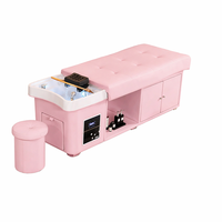 Lit de lavage multifonctionnel YADA Beauty pour salon de coiffure et spa, lit de spa capillaire coréen avec casier