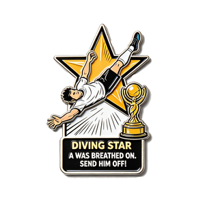 Imanes de nevera metálicos personalizados con diseño divertido de <span class=keywords><strong>jugador</strong></span> de fútbol, imanes decorativos de esmalte para decoración del hogar, recuerdos deportivos - Product Image 2
