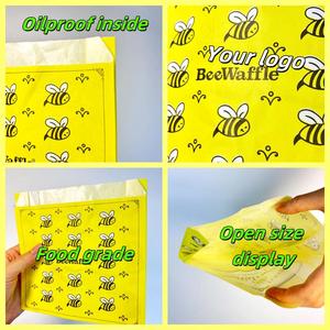 Wholesale Custom Logo Printed Square Bottom Paper <b>Bag</b> for Packaging Food Noodles Milk Sushi Shoes Cosmetics Cotton Embossing - Product Image 5