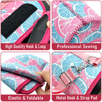 Pochette de transport en néoprène pour bouteille d'eau avec sangle réglable, compatible avec les gourdes Stanley de 40 oz