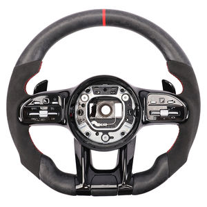 Volant de voiture personnalisé avec logo personnalisé pour Mercedes Benz AMG GT <span class=keywords><strong>C250</strong></span> W140 W164 C63s Glc <span class=keywords><strong>2017</strong></span> - Product Image 4
