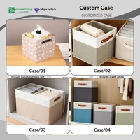 Boîte de rangement en tissu pliable anti-poussière, design moderne et simple, modèle 1002, pour chambre à coucher, armoire, vêtements, jouets, bureau