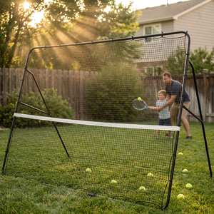 <strong>Tennis</strong> Net Rebounder <strong>Wall</strong> Portable Pickleball Net for Training Durable Steel Multi-Sport Rebound Practice <strong>Wall</strong> for Backyard - Product Image 2