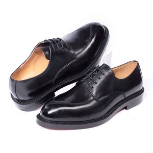 Mocassins de conduite élégants en cuir véritable pour hommes, souples, à lacets, bout carré, semelle extérieure en caoutchouc antidérapante - Product Image 1