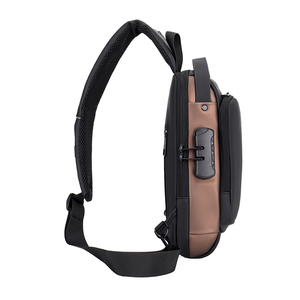 低价批发轻质防水简约设计包时尚吊带新款单肩男士胸包 - Product Image 3