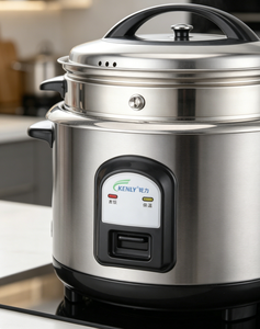 Cuiseur à riz en acier inoxydable avec cuiseur vapeur 220V, contrôle de cuisson et de maintien au chaud pour la maison et le bureau en Indonésie et au Vietnam - Product Image 2
