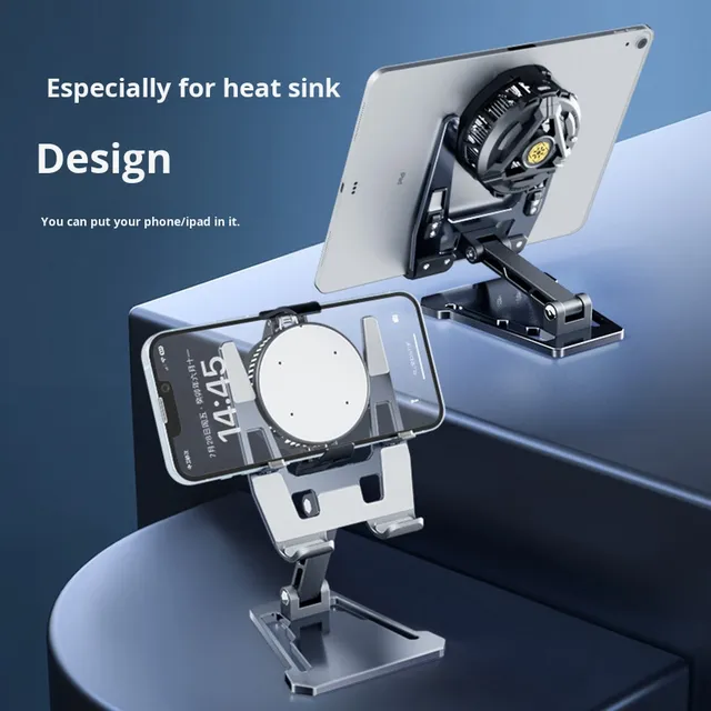 Creative Live Streaming Universal Tablet PC Stand Desktop Phone Stand Foldable Aluminum Alloy Radiator Dedicatedholder