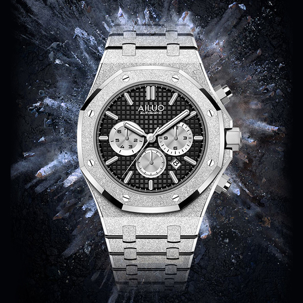 High Quality Chronograph Stainless Steel Sapphire Glass Fashion  Mechanical Watches