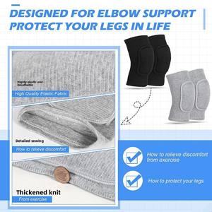 Genouillères épaisses en éponge WRELS pour hommes et femmes, protection pour le volley-ball, le roller, la danse, l'entraînement sportif - Product Image 4