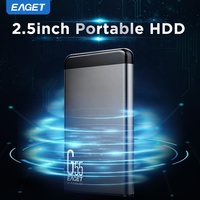EAGET G55-4 500GB/1TB/2TB HDD Cangkang Logam untuk Laptop untuk Desktop Hard Disk Eksternal Portabel Drive Hard Disk HDD