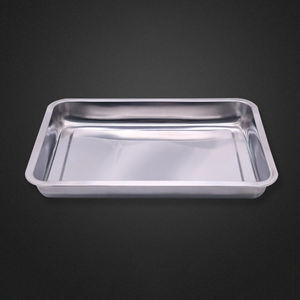 Plaques carrées en acier inoxydable 201, plateau à pâtisserie rectangulaire, assiettes pour barbecue, cantine pour riz à la vapeur, poêle à boulettes, 1 pièce - Product Image 6