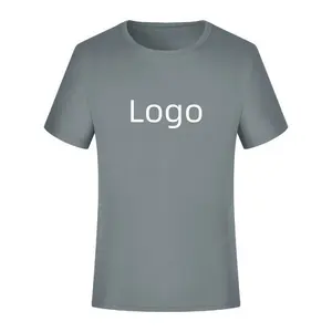 T-shirt léger d'été vierge de haute qualité avec logo OEM uni 110g 100% Polyester Street Wear pour hommes