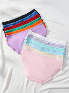 Mutandine personalizzate da donna Calcinhas Femininas a vita media traspirante morbido a prezzo all'ingrosso - Product Image 4