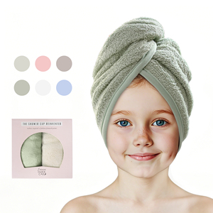 Turban en viscose de bambou vert, <span class=keywords><strong>serviette</strong></span> pour <span class=keywords><strong>cheveux</strong></span> en tissu de bambou biologique pour enfants et adultes, serviettes de séchage pour <span class=keywords><strong>cheveux</strong></span> personnalisées en couleur, enveloppement pour <span class=keywords><strong>cheveux</strong></span> - Product Image 1