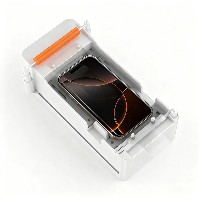 Factory Price Automatic Attach Phone Protective Film 9H Tempered Glass Cell Phone Screen Protector Sticking Applicator Machine
