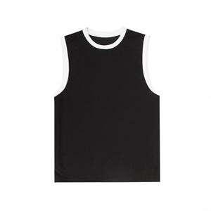 Custom Summer Sports Streetwear Casual Crew Neck Singlet Unisex Breathable Dry Fit <b>Heat</b>-Transfer Printed Knitted 100% Tank <b>Top</b> - Product Image 5