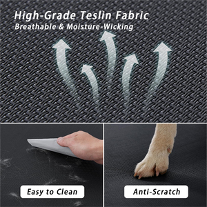 Lit surélevé pour <span class=keywords><strong>chien</strong></span> <span class=keywords><strong>XXL</strong></span> Lit pour animal de compagnie surélevé d'intérieur Maille lavable Jambes antidérapantes résistantes à la mastication <span class=keywords><strong>Hamac</strong></span> pour usage intérieur/extérieur - Product Image 2