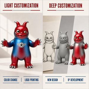 Figura de acción coleccionable de monstruo rojo personalizada de vinilo, OEM ODM, producto directo de fábrica - Product Image 4