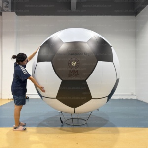 Balón de Fútbol Inflable Gigante de 2m con Logotipo Personalizado, Iluminación LED RGB, para Publicidad en Eventos Deportivos - Product Image 1