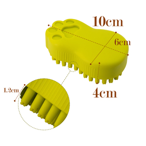 <span class=keywords><strong>Brosse</strong></span> à shampooing en silicone <span class=keywords><strong>pour</strong></span> massage du dos des chiens, <span class=keywords><strong>pour</strong></span> poils longs/courts, petits animaux, produits de bain en silicone de qualité alimentaire - Product Image 4