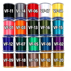 Fil de nylon 140D pour la fabrication de mouches, 100 yards, série <span class=keywords><strong>VF</strong></span>, 20 couleurs, matériel pour la pêche à la mouche sèche, nymphes, truites, saumons, achiganes, leurres d'eau douce - Product Image 1