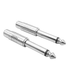 Adaptador de Audio Mono de 6,35mm, enchufe macho de 6,5 MM de 1/4 "a conector hembra <span class=keywords><strong>RCA</strong></span>, conector adaptador Mono de Audio - Product Image 5