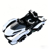Voiture électrique en plastique pour enfants, quatre roues motrices, batterie au lithium rechargeable, jouet de course télécommandé, unisexe