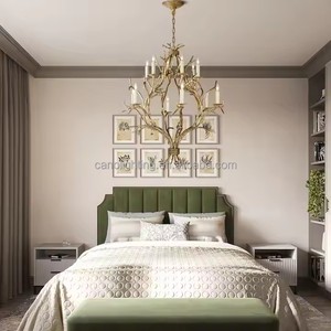 <span class=keywords><strong>Lampadario</strong></span> a <span class=keywords><strong>candelabro</strong></span> in stile casale <span class=keywords><strong>moderno</strong></span> di lusso leggero in metallo retrò soggiorno sala da pranzo Hotel hall <span class=keywords><strong>lampadario</strong></span> - Product Image 3