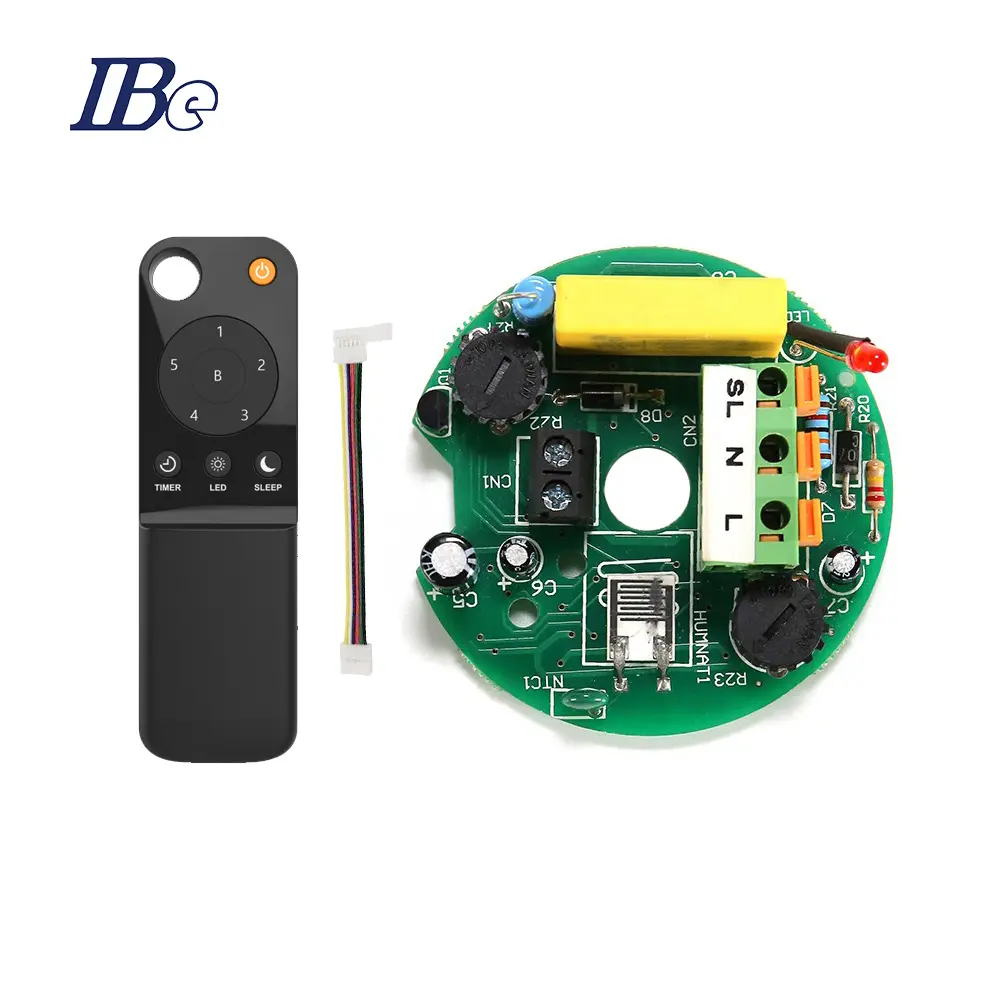 แผงวงจรพัดลมชาร์จไฟได้ขนาดเล็กแบบพกพา OEM แผงวงจร PCB AC DC BlDC พัดลมติดเพดานตัวควบคุม PCBA