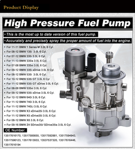 Pompa carburante ad alta pressione 13517616446 HPFP iniezione diretta per BMW N54/N55 135i 335i 335is 335xi 535i 535xi X3/5/6 <span class=keywords><strong>Z4</strong></span> 3.0L - Product Image 4