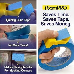 Tape Cap Tape Roller Small Tape Cutter For Painting Crafts Household Use Red Green Blue Colors With Yellow Dispenser - Product Image 4