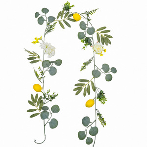 Guirnalda Artificial de Limones Amarillos para Decoración de Mesa de Boda, Guirnalda de Primavera con Limones Amarillos de 60 cm - Product Image 5