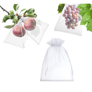 Reusable Nylon Fruit Barrier Bags Anti Bird <b>Insect</b> Drawstring <b>Mesh</b> Bags for Grape Protection - Product Image 1